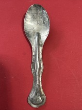 Vintage Metal Toy Spoon Pretend Kitchen Preschool 3.5" Long