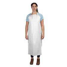 SAFE HANDLER BLSH-HDS-HYNI-AP1W Heavy Duty Nitrile Industrial Apron, White, OSFM