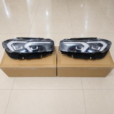 Pair Led Headlight For 2023 2024 Bmw 3 Series G20 G21 Shadow Line Left Right