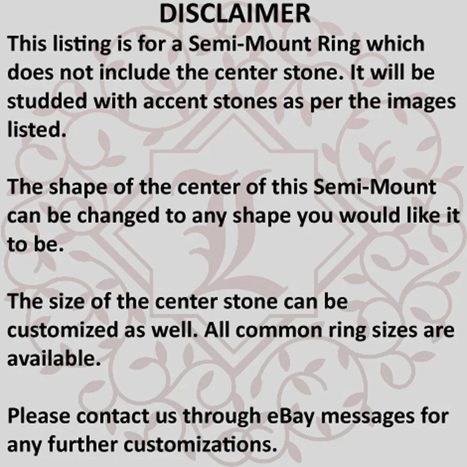 14k Yellow Gold 0.50 Ct Semi Mount Asscher Cut Setting Diamond Engagement Ring - Image 2 of 4