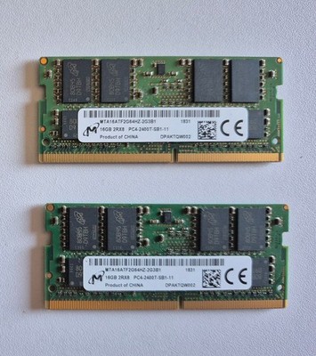 32GB Micron RAM Kit (2x 16GB) DDR4 SO-DIMM 2400MHz - Sehr gut