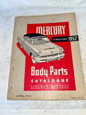 Original 1952 Mercury Body Parts Catalogue Final Edition April 1953 Free Ship Original 1952 Mercury Body Parts Catalogue Final Edition April 1953 Free Ship