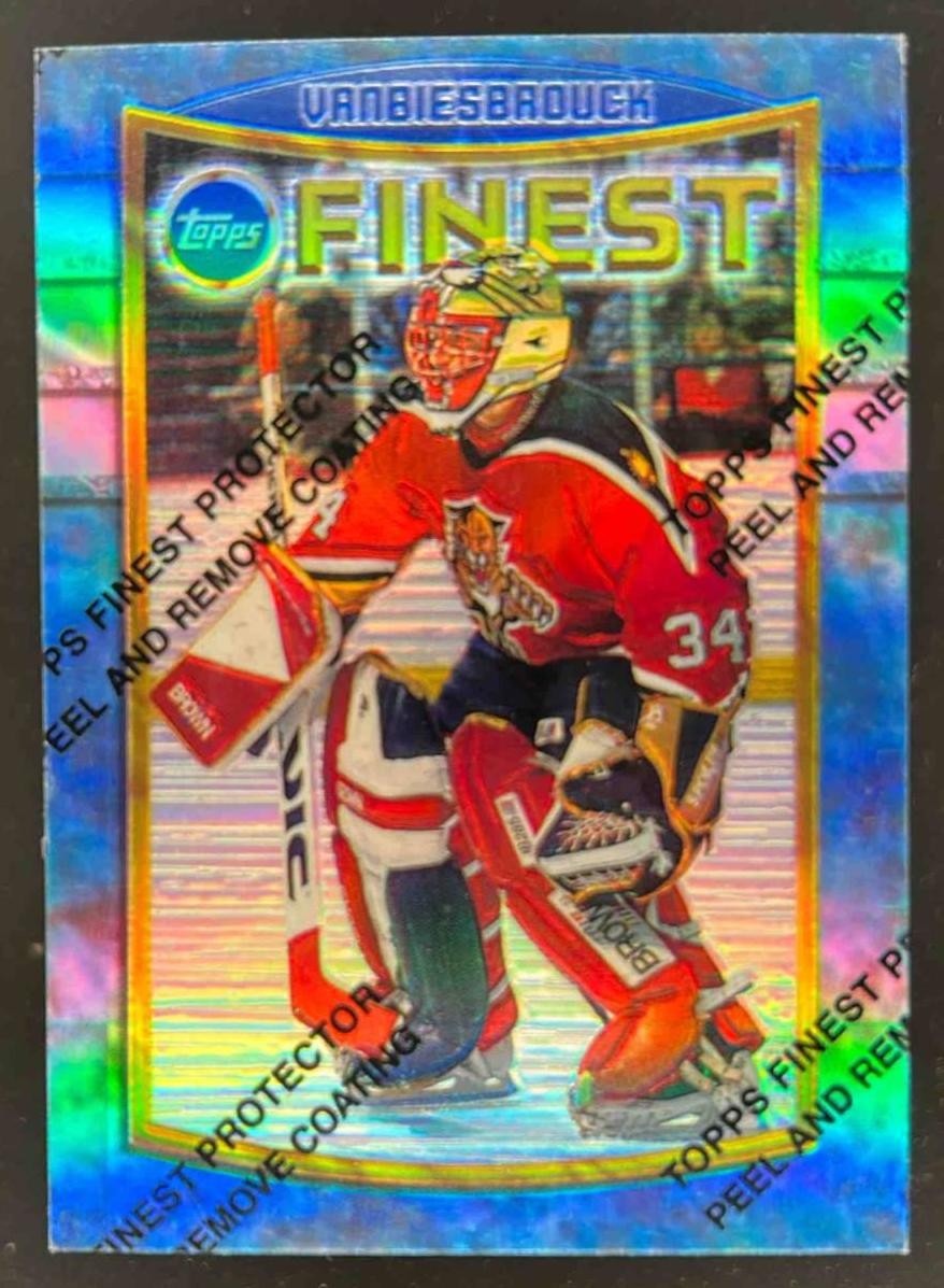 1994-95 TOPPS FINEST JOHN VANBIESBROUCK #40 REFRACTOR FLORIDA PANTHERS