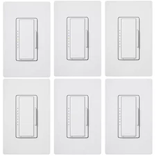 Maestro LED+ Dimmer Switch W/Wallplate for Dimmable LED Bulbs, 150W/Single-Pole