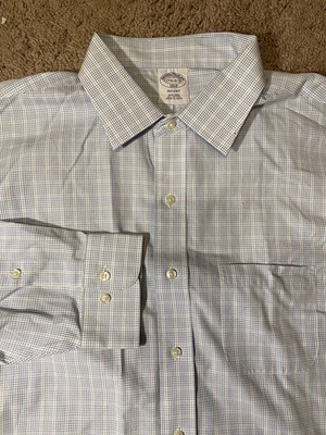 Brooks Brother Regent 1818 All Cotton Button Up Down Adult Mens Size XL 17 Shirt