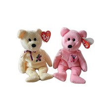 Ty Beanie Babies-Lot of 2-Mothers Day Appreciation Bears-Mum-Mother-Tags 2001-02