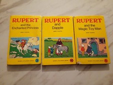 rupert little bear library X 3 Reading Copies Hardback