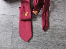 Jockey Riding a Horse Galloping Horse Racing Interest Polyester Tie