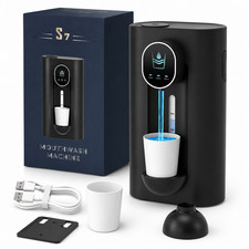 Automatic Mouthwash Dispenser 18.26oz Wall Mounted USB-C 3 Levels S7