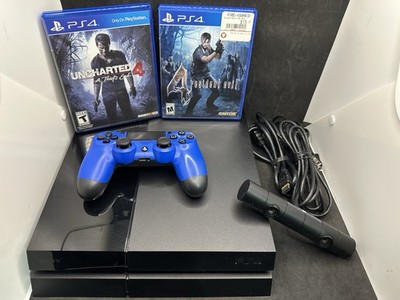  Sony PS4 500GB CUH-1001A Bundle Blue Controller Camera 2 Games No Audible Beep