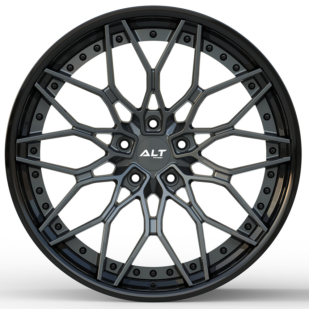 20"/20" ALT Forged DL28 Black w/ Gloss Gunmetal Wheels for Audi R8 Gen 1