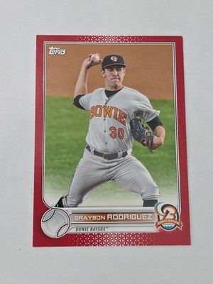 Grayson Rodriguez Rookie 2022 Topps Pro Debut Red #PD-62 /10 Bowie Baysox