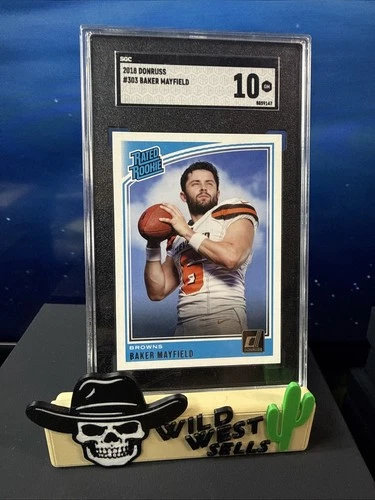 2018 Panini Donruss - Rated Rookie Baker Mayfield #303 (RC) Gem 10