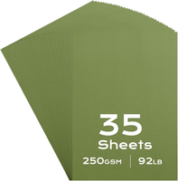 Flintronic 24 Blatt Glitzer Papier A4 Bunt, Glitzerpapier Zum Basteln, 250 G/M²