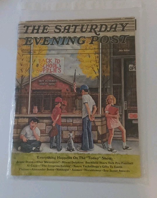 1973 Sep-Oct The Saturday Evening Post Magazine - Illustrated Cover
