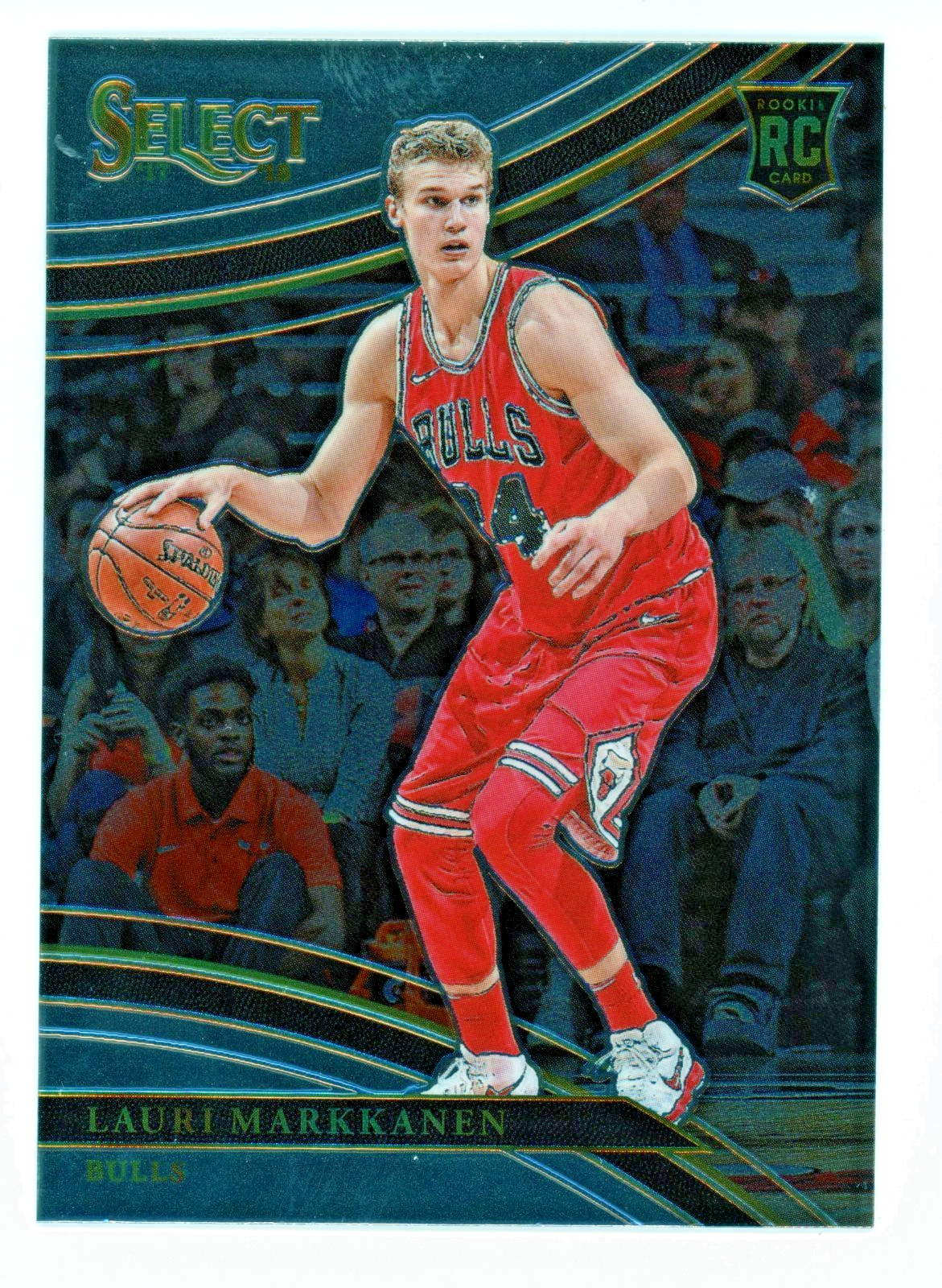 LAURI MARKKANEN 2017-18 PANINI SELECT #233 COURTSIDE ROOKIE RC SP BULLS JAZZ