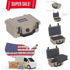 Rugged Waterproof Camera Case with Custom Foam Insert 8.12x6.56 Inches