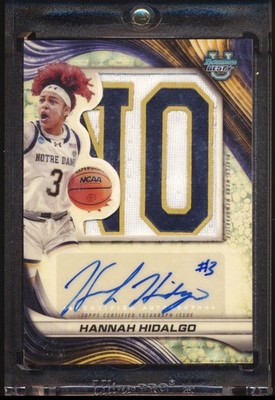 2024-25 Bowman Best Basketball Jumbo Patch/Auto HANNAH HIDALGO Superfractor 1/1