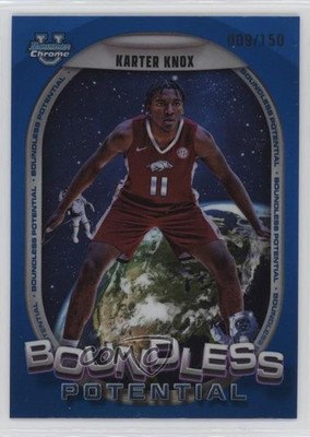 2024 Bowman U Chrome Boundless Potential Blue Refractor 9/150 Karter Knox 02s2