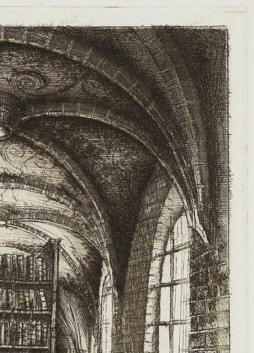 R. ESCHER (*1936), Lüneburger Ratsbibliothek, 2005, Rad. Surrealismus Architekt - Picture 6 of 8