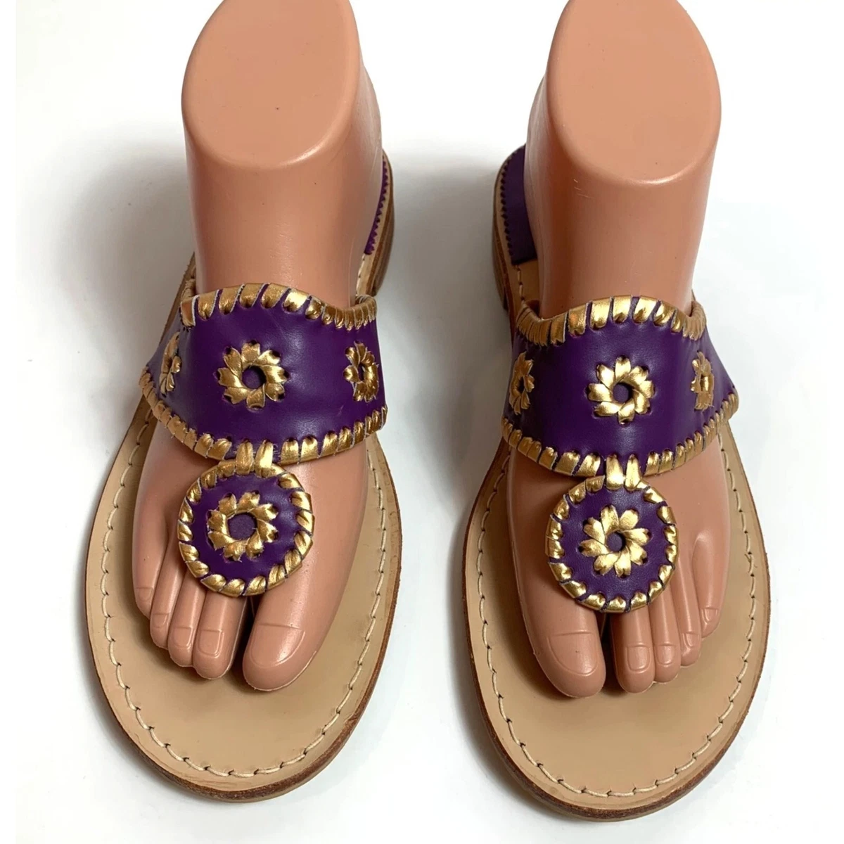 Jack Rogers Louisiana State University Spirit Sandal in Purple and