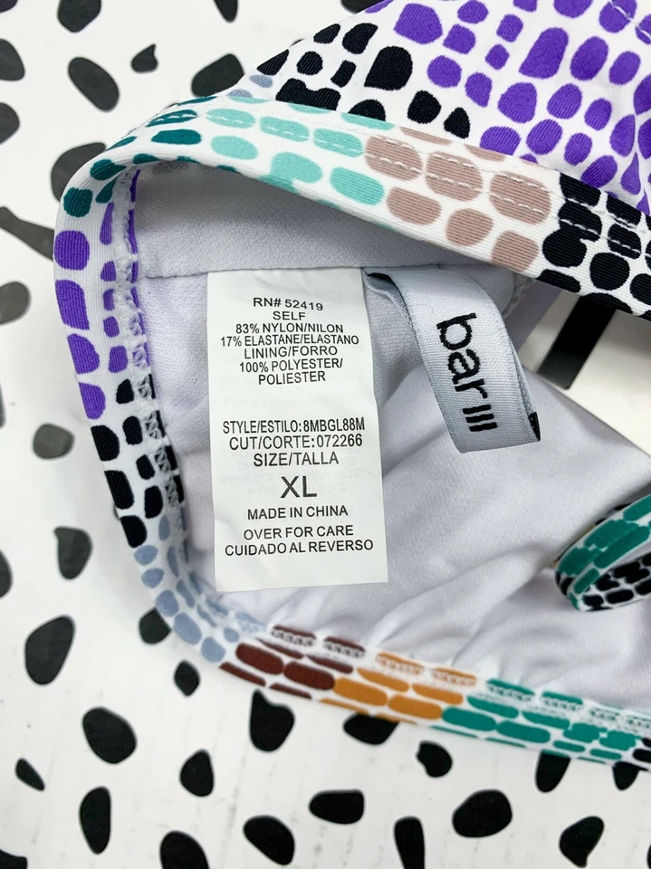 NUEVO CON ETIQUETAS NUEVO TRAJE DE BAÑO BIKINI TRIBAL BAR III SPIRIT PARA MUJER TALLA XL $48 AZUL Foto 3 de 3