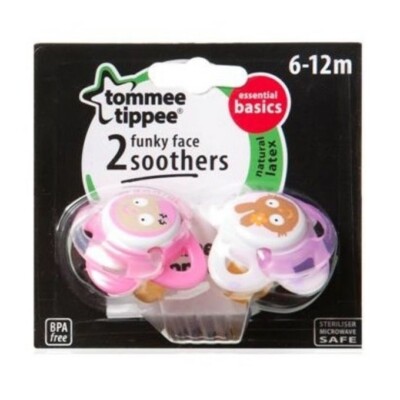 RARE Tommee Tippee Latex Funky Face Soothers/Dummies