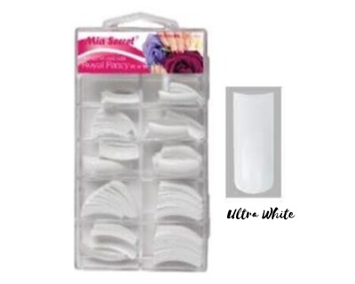 Mia Secret Professional Salon Nails Royal Fancy (Ultra White 100 Nail Tips)