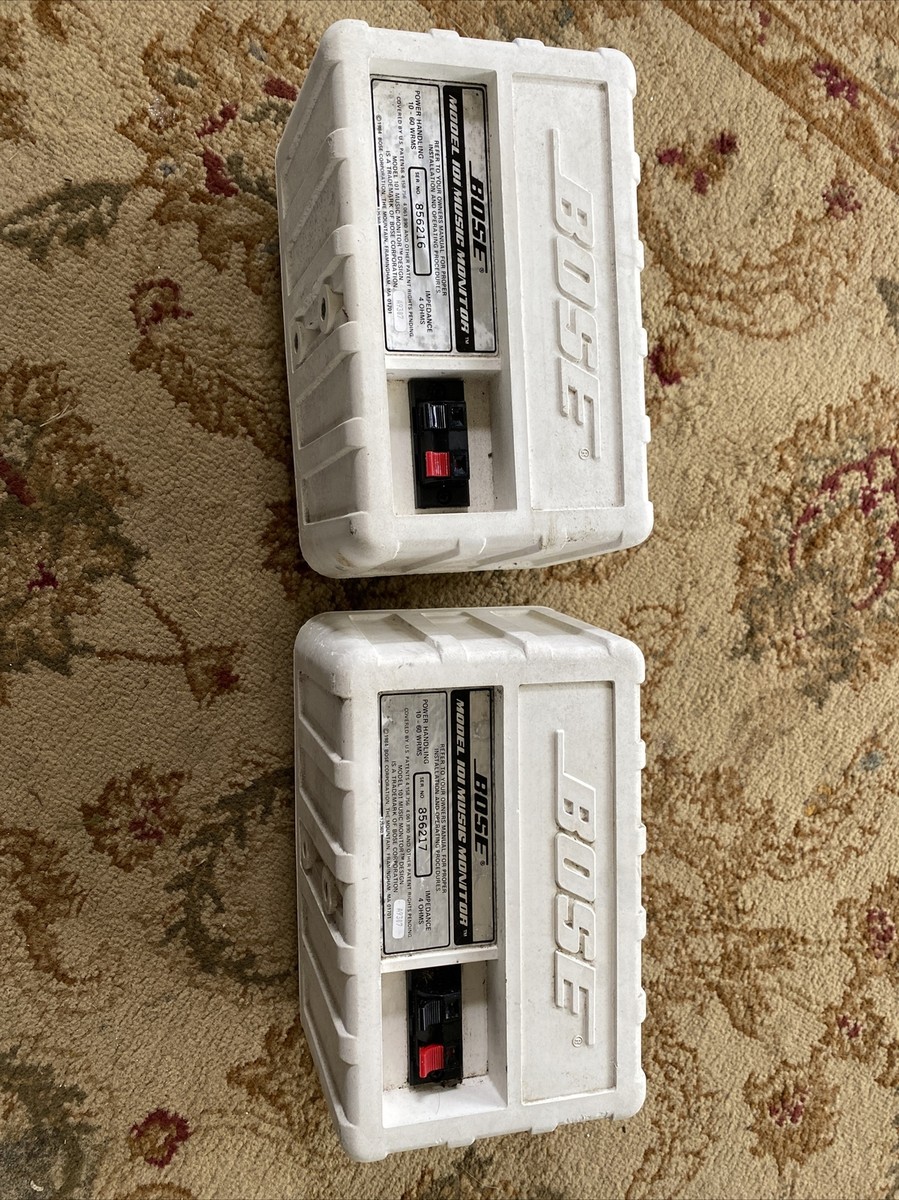 Set of 2 Bose Model 101 Music Indoor/Outdoor Monitor Loud
