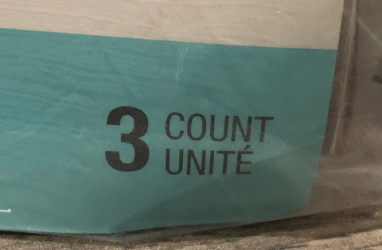 Baby Blocks Centerpiece For Baby Shower Blue & White With Gold 3- 6 Inch Squares - Image 4 of 4