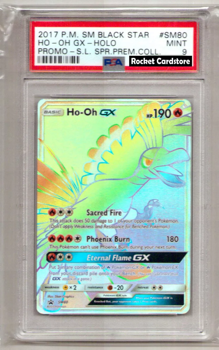 Mavin  HO-OH GX RAINBOW SECRET RARE POKEMON TCG SM80 MINT