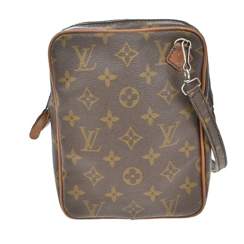 LOUIS VUITTON Danube Shoulder Bag Monogram Leather Brown France 04FB804 - Picture 3 of 15