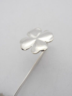 925 Silver Bookmark With Lucky Four Leaf Clover - Lucky Page Marker -