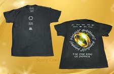 New Lord Of The Rings One Ring 2 Sided Mens Vintage T-Shirt