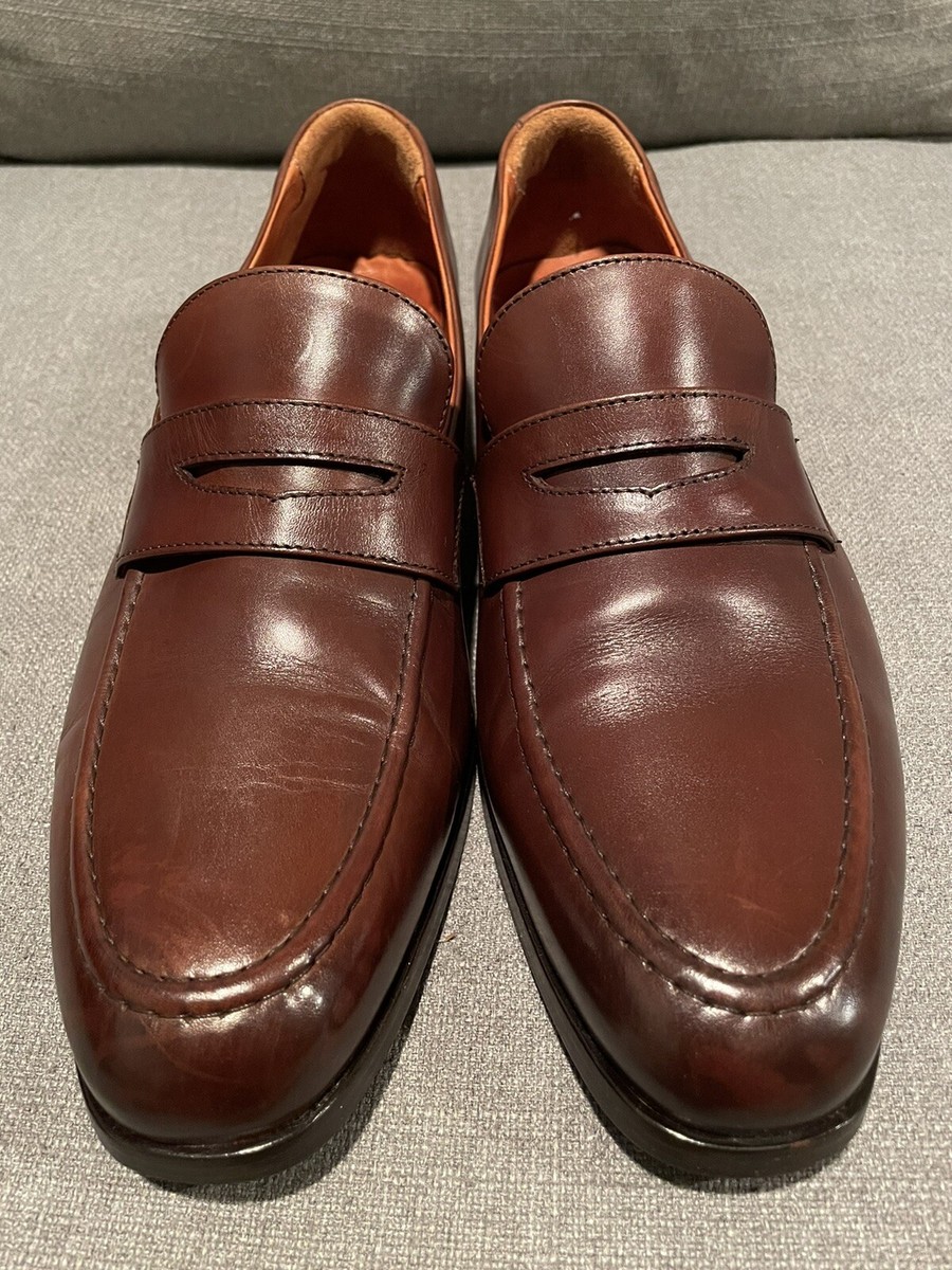 Wolf & Shepherd Mens leather penny loafers size 7.5 made in Portugal Wolf & Shepherd Mens leather penny loafers size 7.5 made in  main image 3