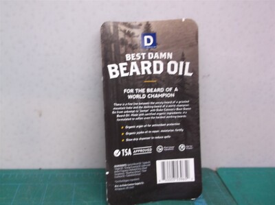 Duke Cannon Men s Best Damn Beard Oil Redwood Scent .5 oz New Sealed