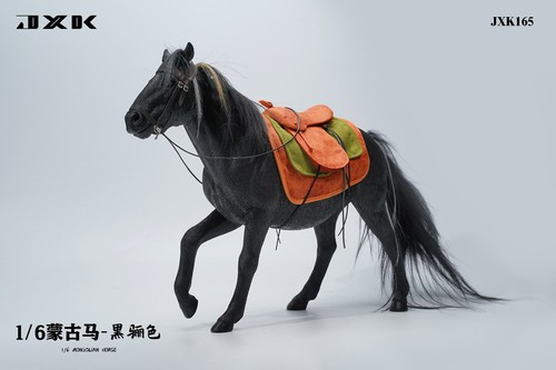 JXK 1/6 Mongolian Horse Model Animal Mongolica Kids Gift Toy Collector Decor - Foto 57 di 74