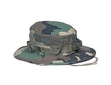 US Army woodland camouflage Boonie Large