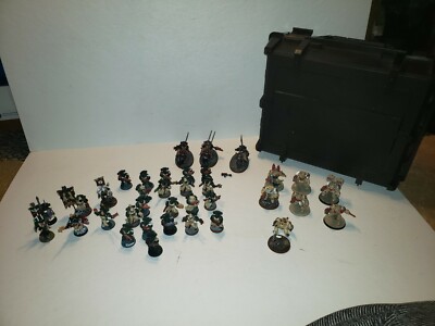 Warhammer 40k Dark Angels /terminator/ Army Figures Lot Of 36 W Citadel Case K1