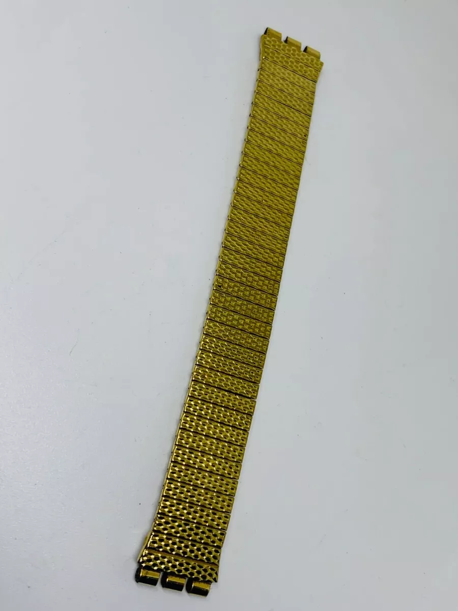 Gold Plate Genuine Swatch Expandable Gold Plated Watch Strap