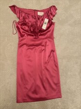 Marc Bouwer Glamit Pink Silk Dress Size 6
