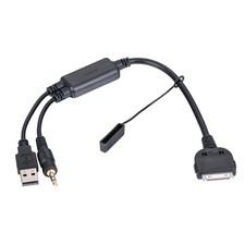Ibp Audio Cable For Mini Cooper Bmw 3 5 7 I-Drive Ipod Iphone 3.5Mm