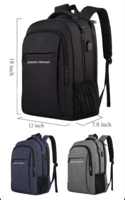Jasmin Himmel Rucksack, großer Laptop Rucksack 18 Zoll, Reisen, Arbeit , Unisex