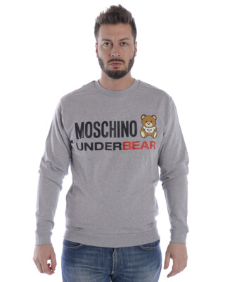 Moschino Underwear Sweatshirt Hoodie Man Grey A1713 8129 489 Sz XXL MAKE OFFER