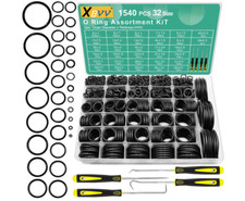 1540 Pcs 32 Size O-Rings Kit Nitrile Rubber O Ring Assortment with 4 Hook Set