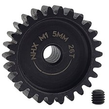 NHX RC MOD1 5mm Bore Hardened Steel 26T Pinion Gear Speed Run Drag Racing