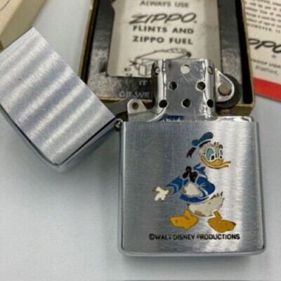 zippo ドナルドダック Used Zippo 1975 Disney Donald Duck Lighter, Original Box