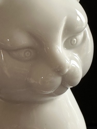 Ironstone Katze Figur MCM Vintage Toyo Japan Kätzchen weiß Statue 8 Zoll - Bild 9 von 21