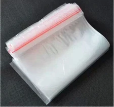 100pcs Jewelry Resealable Plastic Seal Zip Lock Bags Clear Poly Bag