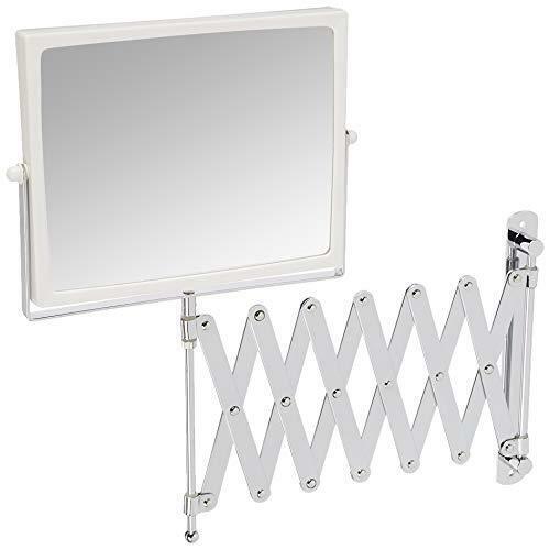 Jerdon J2020C 8.3-Inch Two-Sided Swivel Wall Mount Mirror with 5x Magnification,